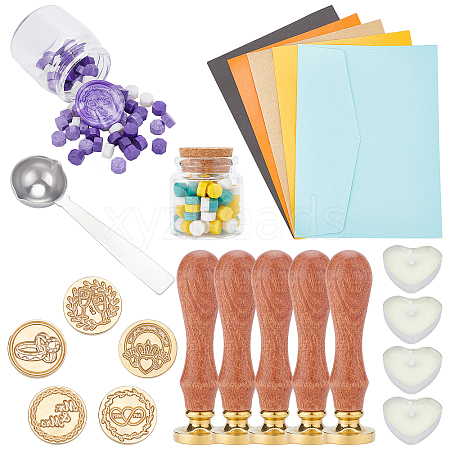 CRASPIRE DIY Wax Seal Stamp Kits DIY-CP0003-95-1