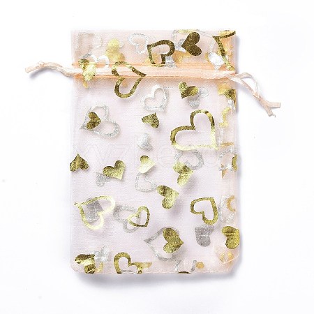 Organza Drawstring Jewelry Pouches OP-I001-B09-1