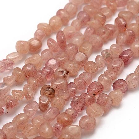 Natural Strawberry Quartz Beads Strands G-F465-43-1