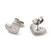 Non-Tarnish 304 Stainless Steel Heart Stud Earrings for Women EJEW-I281-35P-2