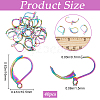 40Pcs 304 Stainless Steel Leverback Earring Findings STAS-SP0001-10RC-2
