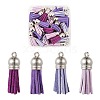 60Pcs 4 Colors Faux Suede Tassel Pendant Decorations FIND-LS0001-04C-1