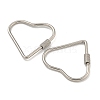 Non-Tarnish 304 Stainless Steel Screw Carabiner Lock Charms STAS-C092-04B-P-2