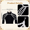 Imitation Pearl Round Beaded Shoulder Body Chains for Women AJEW-WH0816-462P-2