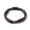 Synthetic Hematite Beads Stretch Bracelets Sets for Men Women BJEW-JB06768-7