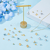 100Pcs 10 Styles 201 & 304 Stainless Steel Bead Cap Pendant Bails STAS-FI0001-02-6