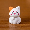 Resin Cat Shape Miniature Ornaments PW-WG8279B-03-1