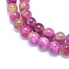 Natural Dyed Jade Beads Strands G-F601-A09-3