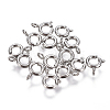 304 Stainless Steel Spring Ring Clasps STAS-F224-02P-B-1