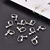 Brass Screw On Clip-on Earring Findings X-KK-L164-02S-6