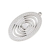 304 Stainless Steel Pendant Cabochon Settings STAS-L313-07P-2