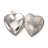 Non-Tarnish 316 Stainless Steel Locket Pendants X-STAS-O135-06P-4