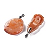 Natural Agate Pendants G-H231-20-3