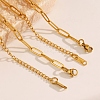 Stainless Steel Paperclip Chains Necklaces for Women PW-WG32A9D-01-5