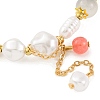 Alloy Imitation Pearl Bracelet for Women BJEW-M018-02C-3