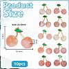 10Pcs Natural Agate Fruit Pendants G-OC0005-93-2