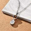 304 Stainless Steel Infinity Pet Urn Ashes Necklaces STAS-Z106-02P-2