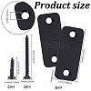 201 Stainless Steel Door Lock Hole Cover Plate DIY-WH0750-373A-2