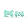 Transparent Spray Painted Glass Beads GLAA-I050-11F-3