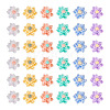 120Pcs 6 Colors Opaque Resin Cabochons CRES-TA0001-28-2