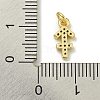 Rack Plating Brass Micro Pave Cubic Zirconia Pendants KK-K386-02H-G-3