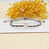 Miyuki Seed Braided Bead Bracelet with Open Star BJEW-P269-31H-3