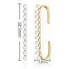 Brass Cuff Earrings and Hoop Earrings Sets EJEW-BB35146-11