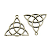 Tibetan Style Alloy Pendants TIBEP-19367-AS-RS-1