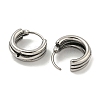 316 Surgical Stainless Steel Hoop Earrings EJEW-D096-18J-AS-2