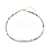 Beaded Necklaces NJEW-JN03536-05-1