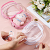 2Pcs 2 Colors Transparent Plastic Storage Zipper Bags ABAG-FH0001-16B-3