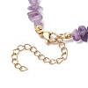 Natural Amethyst Chip Beaded Bracelets for Women BJEW-JB11742-03-4
