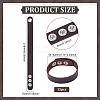 15Pcs Imitation Leather Simple Plain Cord Bracelet with Alloy Buckles BJEW-ME0001-06A-2