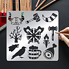 Viking Theme Stainless Steel Cutting Dies Stencils DIY-WH0279-172-7