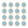 Golden Plated Alloy Enamel Charms ENAM-S118-04I-2