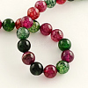 Dyed Natural Agate Beads Strands G-R262-10mm-1-2