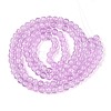 Spray Painted Crackle Glass Beads Strands CCG-Q002-6mm-04-2