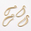Brass Earring Hooks X-KK-F714-06G-2