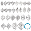 120Pcs 13 Styles Tibetan Style Alloy Links/Connectors Charm Sets TIBE-PH0002-49-1