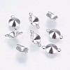 Tarnish Resistant 304 Stainless Steel Connector Rhinestone Settings STAS-I097-060P-2