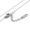 304 Stainless Steel Cable Chain Necklaces NJEW-G081-06P-3