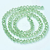 Electroplate Glass Faceted Rondelle Beads Strands X-EGLA-D020-6x4mm-34-2