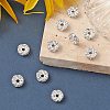 Brass Rhinestone Spacer Beads RB-YW0001-05C-01S-6