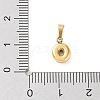 316L Surgical Stainless Steel Charms STAS-G315-01G-O-3