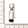 304 Stainless Steel Fold Over Clasps STAS-R140-11P-3