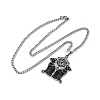 304 Stainless Steel Pendant Necklaces NJEW-S440-06AS-2