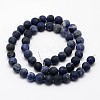 Natural Sodalite Beads Strands G-D682-6mm-2