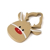 Christmas Theme Ion Plating(IP) 304 Stainless Steel Enamel Pendants STAS-Z083-09G-01-2