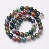 Natural Indian Agate Beads Strands GSR002-3