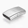 Tarnish Resistant 304 Stainless Steel Magnetic Clasps with Glue-in Ends X-STAS-F130-23P-1